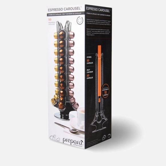 Brand new!! Prepara Espresso rotating 50 Count Capsule Carousel - Picture 4 of 4